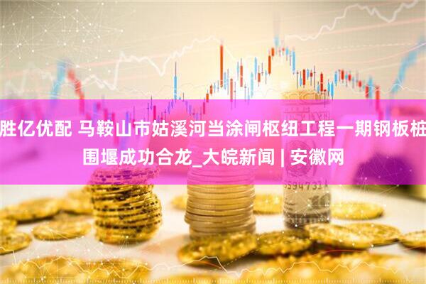 胜亿优配 马鞍山市姑溪河当涂闸枢纽工程一期钢板桩围堰成功合龙_大皖新闻 | 安徽网