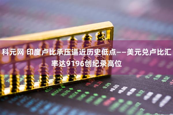 科元网 印度卢比承压逼近历史低点——美元兑卢比汇率达9196创纪录高位